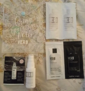 Verb Hair Care Ghost Oil 0,05 OZ Glossy Shine Spray 1 OZ Conditioner Shampoo... - Bild 1 von 1
