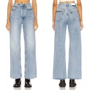 Re/Done Damen Jeans 70s Ultra High Rise Wide Leg 60s Fade Wash Button Fly 29 - Bild 1 von 12