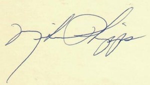 "Cleveland Browns" Mike Phipps Hand Signed 3X5 Card Todd Mueller COA