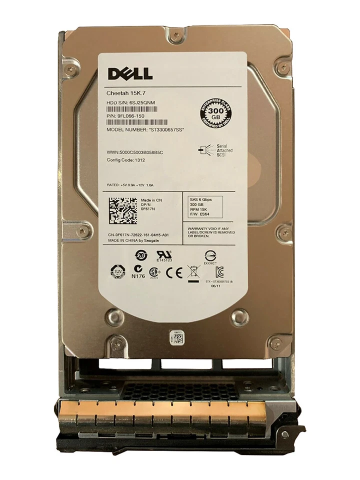 ST3300657SS 0F617N F617N V39M5 0V39M5 9FL066-150 Hard Drive 300Gb 3.5 SAS - Image 1 of 1