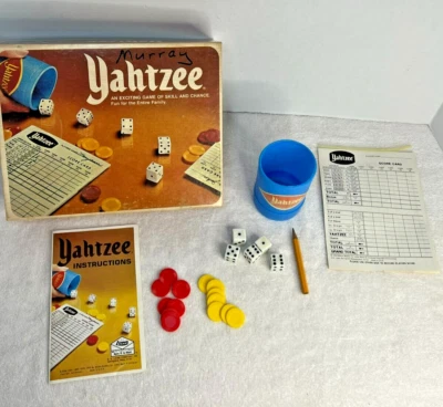 Yahtzee 1978 E.S Lowe Milton Bradley USA Vintage Dice Game Complete READ. - Image 1 of 4