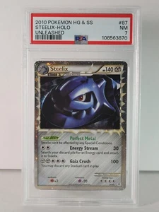 Steelix - HS Unleashed - 87/95 - Super Holo Rare - PSA 7 - Picture 1 of 2