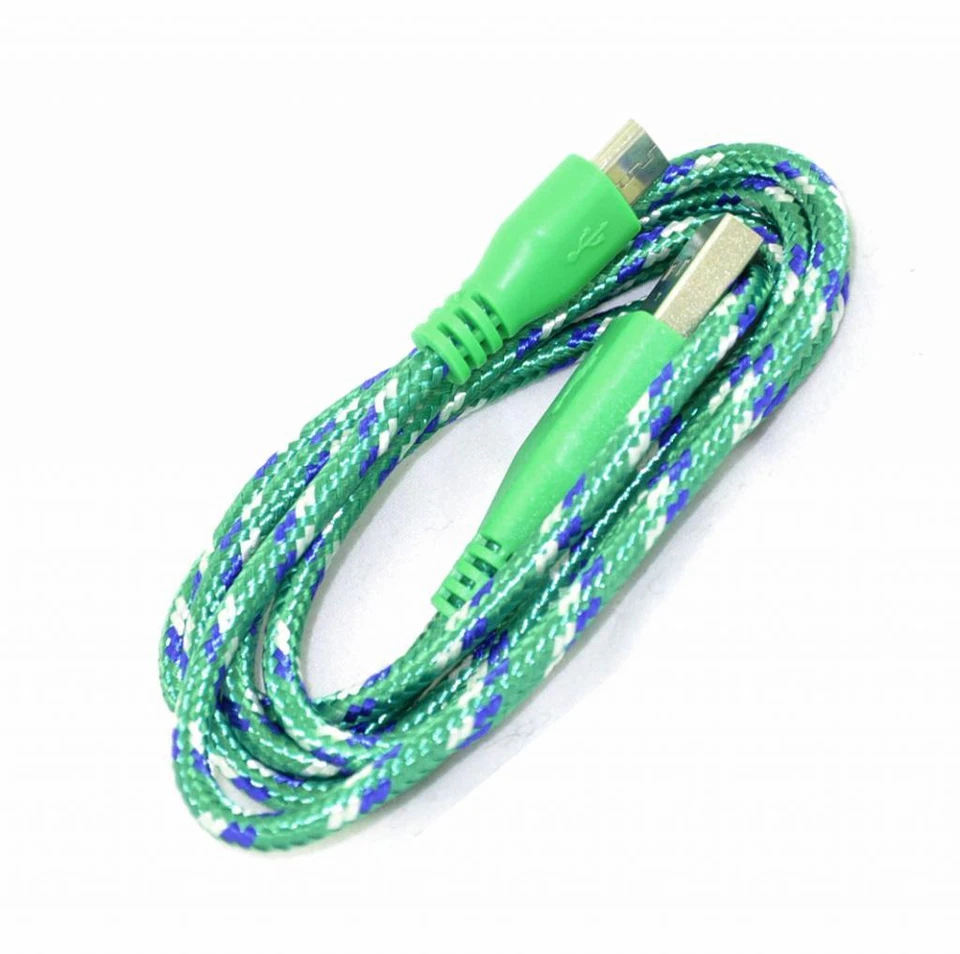 25x 3ft Round Braided Micro USB Data Sync Charger Cable For SAMSUNG, HTC, LG - Image 1 of 1