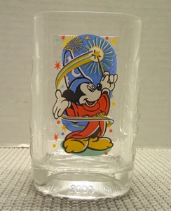 Mcdonalds Disney World 2000 Millennium Celebration Glass Square Mickey Epcot - Picture 1 of 7