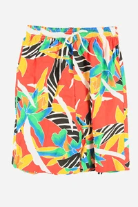 Vintage Bermuda Short Surf Beach Loud Holiday Hawaiian 90s Multi Size S - SO449 - Picture 1 of 3