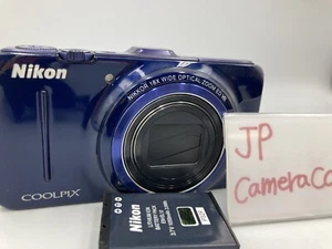 Excellent Nikon COOLPIX S9300 16.0MP black Compact Digital Camera B189 - Picture 1 of 23