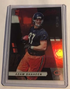 2017 Absolute Spectrum Red #166 Adam Shaheen SN, Print Run: 010/100 - Picture 1 of 2