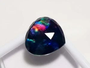 Ammolite Opal Multicolour Shape Heart Cut Pendant Size Gemstone 21x20x9mm 24Ct - Picture 1 of 6