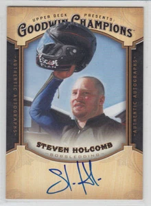 2014 UD GOODWIN STEVEN HOLCOMB HARD AUTO A-SH AUTOGRAPH BOBSLEDDING USA OLYMPICS - Picture 1 of 1