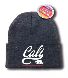 NUEVO SOMBRERO GORRO LARGO DE ESQUÍ PARA HOMBRE ""OSO CALI"" CALIFERIA SNOWBOARD ESQUÍ TALLA ÚNICA - Imagen 1 de 4