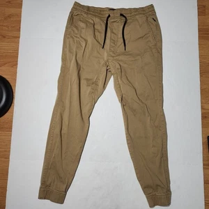 Hollister Herren Hose Large Khaki Skinny Jogger Advanced Stretch Kordelzug - Bild 1 von 11