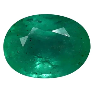 1.31 ct Oval Cut (8.44 x 6.23 mm) Colombia Green Emerald Natural Gemstone - Picture 1 of 1