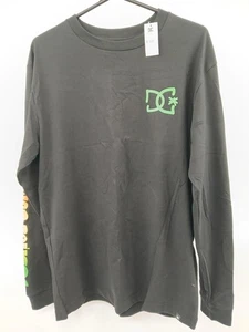 DC Shoes Black Long Sleeve Graphic Shirt Heritage Fit Size M - Picture 1 of 7