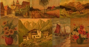 Pk Ak Künstlerkarten Degi, Ölgemälde-Imitation, Relief-Druck 1941 - Bild 1 von 37