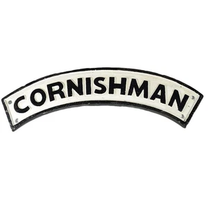 CORNISHMAN RAILWAY SIGN Cast Iron Repro Steam Locomotive Headboard 39cm - Picture 1 of 1