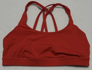 Lululemon Energy BH mittlerer Halt B-D-Cups rot orange Damengröße 8 Luxtreme - Bild 1 von 9