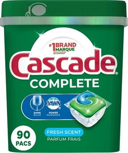 Cascade Dishwasher Detergent Pods Complete Actionpacs Dishwasher Pods Fresh 90 c - Bild 1 von 4
