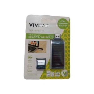 Vivitar Reader/Writer 50-in-1 Card Copy Transfer Back Up Rapid Data Transfer New - Picture 1 of 7