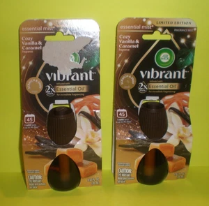 (2) Air Wick VIBRANT Essential Mist Diffuser Oil Refill COZY VANILLA AND CARAMEL - Picture 1 of 4