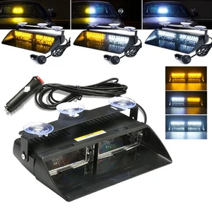 Warning Hazard LED Strobe Light bar Windshield Interior Emergency Truck Car Lamp - Picture 1 of 13