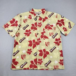 Norwich University Cadets Shirt Mens Small Hawaiian Aloha Button Front College - Picture 1 of 7