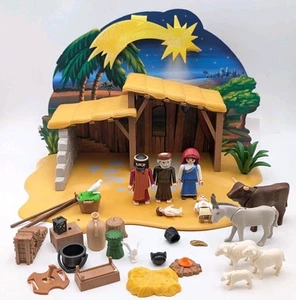 Playmobil Krippe 5958 Spielset Weihnachtskrippe Tiere Maria Jesus Josef Engel - Bild 1 von 9