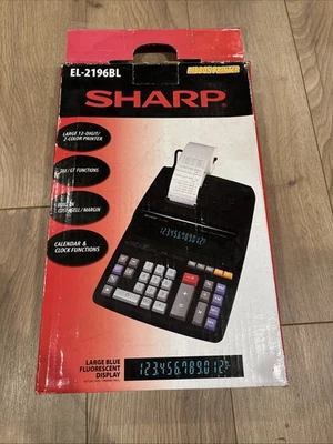 Sharp EL-2196BL Basic Calculator NEW - Image 1 of 4