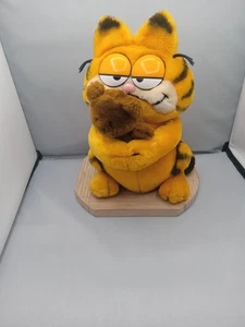 Vintage 1978-83 Garfield Holding Pooky Tagged Teddybär Plüsch Original Dakin  - Bild 1 von 20