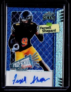 2025 Hoja Metal #2/4 Azul Mojo Ferzell Shepard Prep School Auto - Imagen 1 de 2