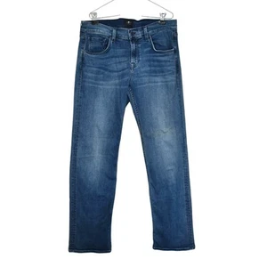 7 for All Mankind Jeans Men's Size 34x33" Austyn Straight Leg Blue Denim - Picture 1 of 9