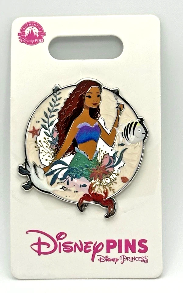Ariel Flounder & Sebastian Disney Trading Pin Little Mermaid Live Action 2023