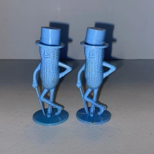 Salero y pimentero vintage Planter's Mr. Peanut azul - Imagen 1 de 5