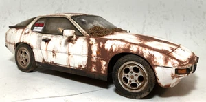 Rusty Porsche 924 S 1986 Weathered Barn Find Custom Patina KK Scale 1/18 Diecast - Picture 1 of 24