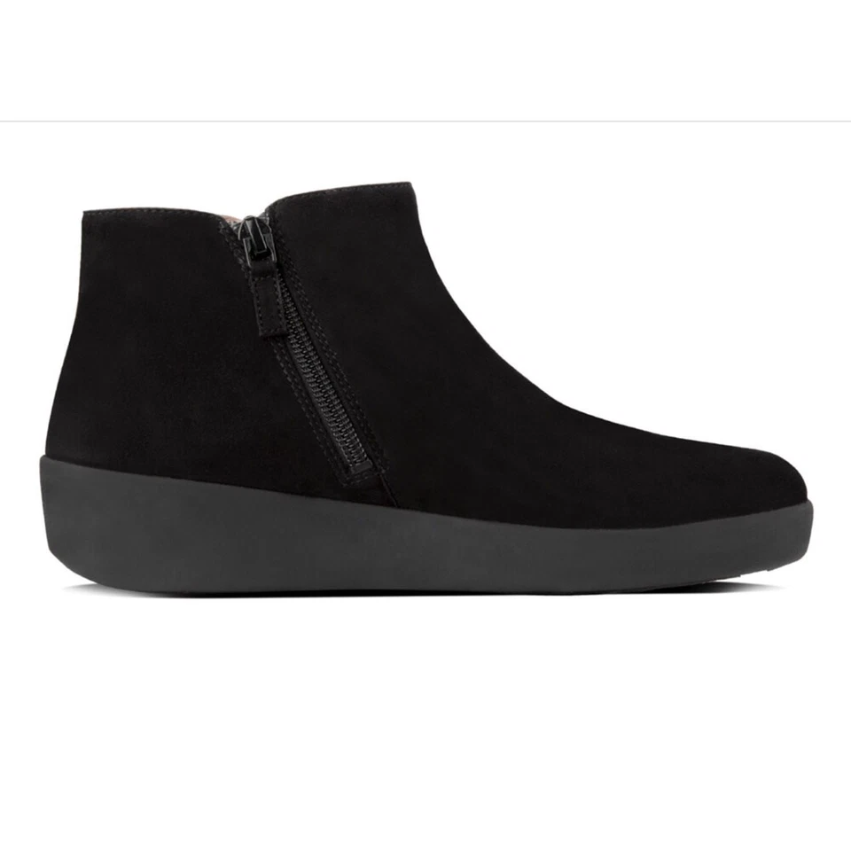 Women's Fit Flop Sumi Suede Ankle Boots in Black