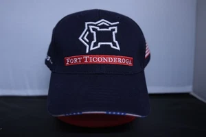 Fort Ticonderoga US Flag Adjustable Baseball Cap - Picture 1 of 4