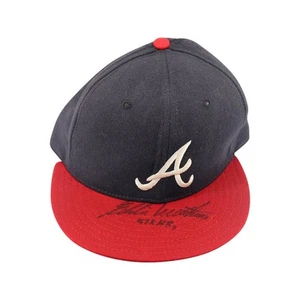Eddie Mathews Atlanta Braves Autographed Signed & Inscribed Hat (JSA COA) - Picture 1 of 3