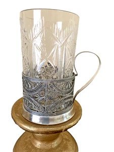 Getränkehalter Vintage versilbert - Bild 1 von 5