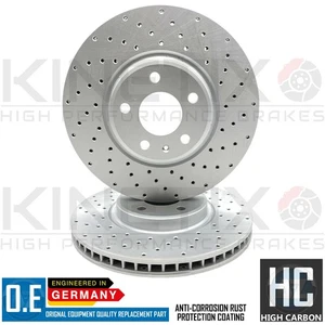 PARA AUDI Q5 (8RB) 3.2 FSI DELANTEROS PERFORADOS CRUZADOS RENDIMIENTO DISCOS PAR 320mm - Imagen 1 de 6