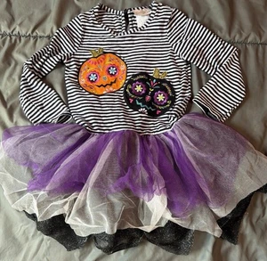 Emily Rose NWT Size 4T Halloween Costume Pumpkin Dress Day Dead - Picture 1 of 6