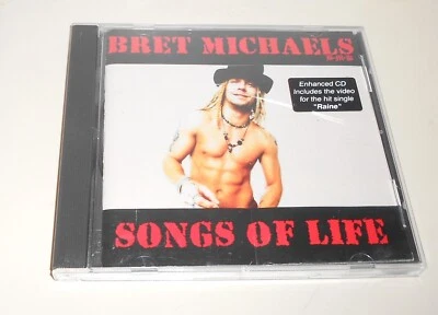 Poison Singer Bret Michaels Songs of Life Enhanced CD 2 Bonus Tracks Cracked Cas - Image 1 of 2