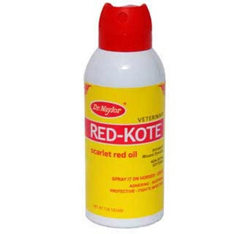 Dr. Naylor Red Kote Aerosol 5 oz Scarlet Red Oil Antiseptic Wound Horses Dogs - Image 1 of 1
