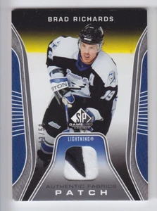 2006-07 UD SP GAME USED BRAD RICHARDS PATCH 42/50 Authentic Fabric Lightning - Picture 1 of 1