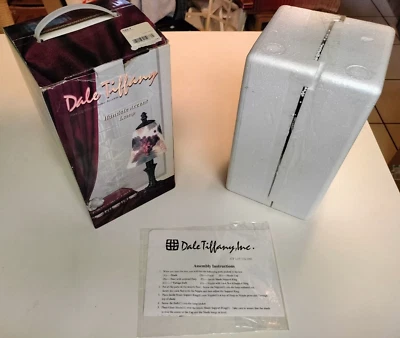 Dale Tiffany Handale  Accent Lamp Antigue Finish MetalBase Hand Painted w/Grapes - Image 1 of 4