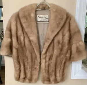 Vintage Krause & Coo Furs Pittsburg, PA Women’s Mink Stole (Natural Brown) 1 Sz - Picture 1 of 12
