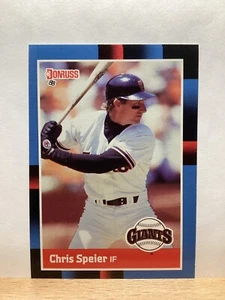 Donruss 1988 Baseball Card: Chris Speier, San Francisco Giants - Card #239 - Foto 1 di 2
