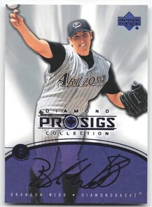 2004 Upper Deck Diamond Collection Pro Sigs - Brandon Webb #4 - Picture 1 of 2