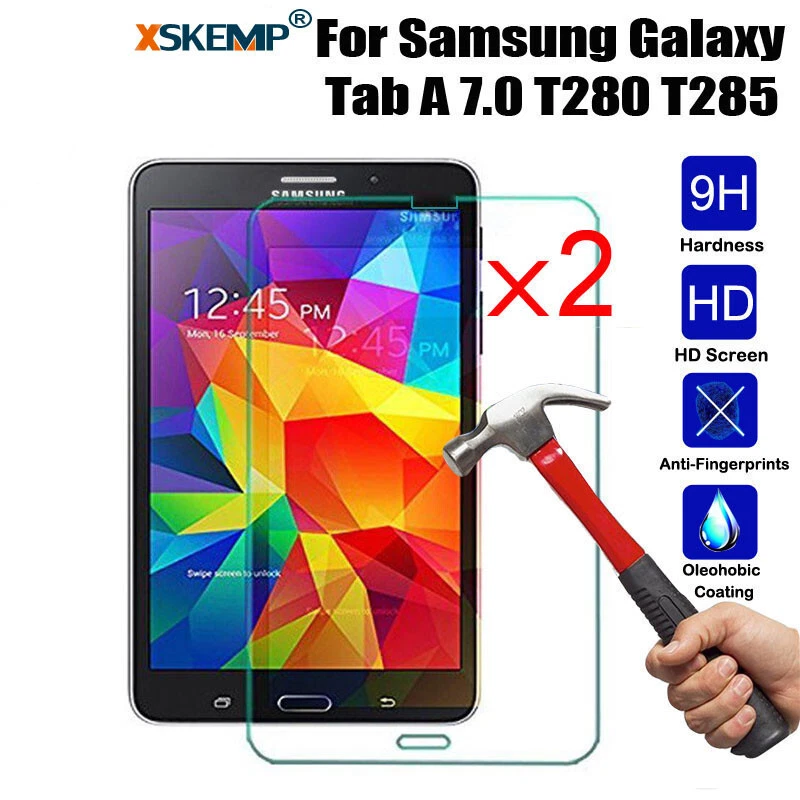 2Pcs Tempered Glass Screen Protector Samsung Tab A 7.0 T280 T285 Tab 3 7.0 Lite - Image 1 of 4