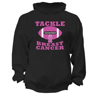 Tackle Breast Cancer Awareness PINK Ribbon Survivor supporter Hoodie S-6X - Picture 1 of 1