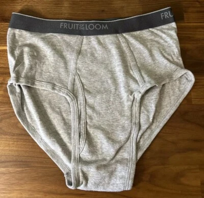 Calzoncillos de moda vintage Fruit of the Loom banda gris deletreada para hombre TALLA M Foto 1 de 4