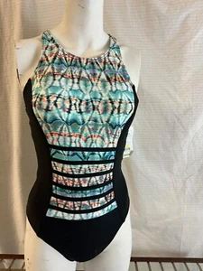 Next Tadasana Tribal Rejuvenate One-Piece – Women's High neck SZ M - Picture 1 of 3